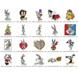 20 Looney Tunes Embroidery Designs Collection 01